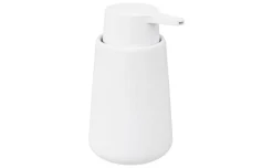 Beton dispenser sapone in ceramica bianco h14,8 cm