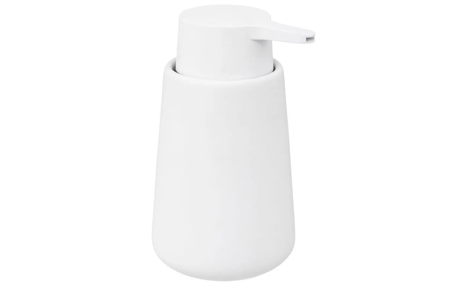 Beton dispenser sapone in ceramica bianco h14,8 cm