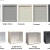 Beverly cucina 390 cm colore bianco e grigio fumo
