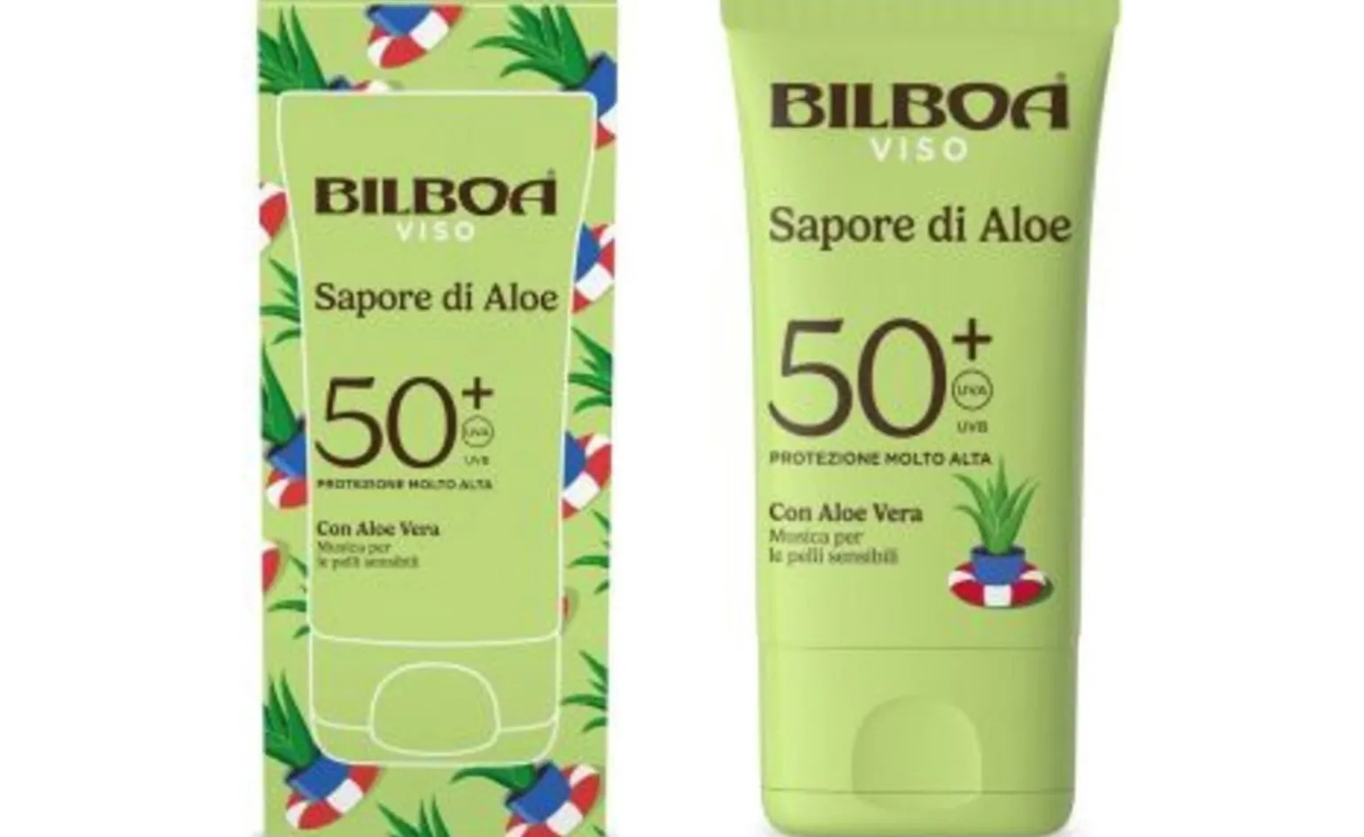 Bilboa Sapore di Aloe Crema solare viso SPF 50+ 40 ml