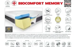 Biocomfort materasso una piazza e mezza 120x200cm