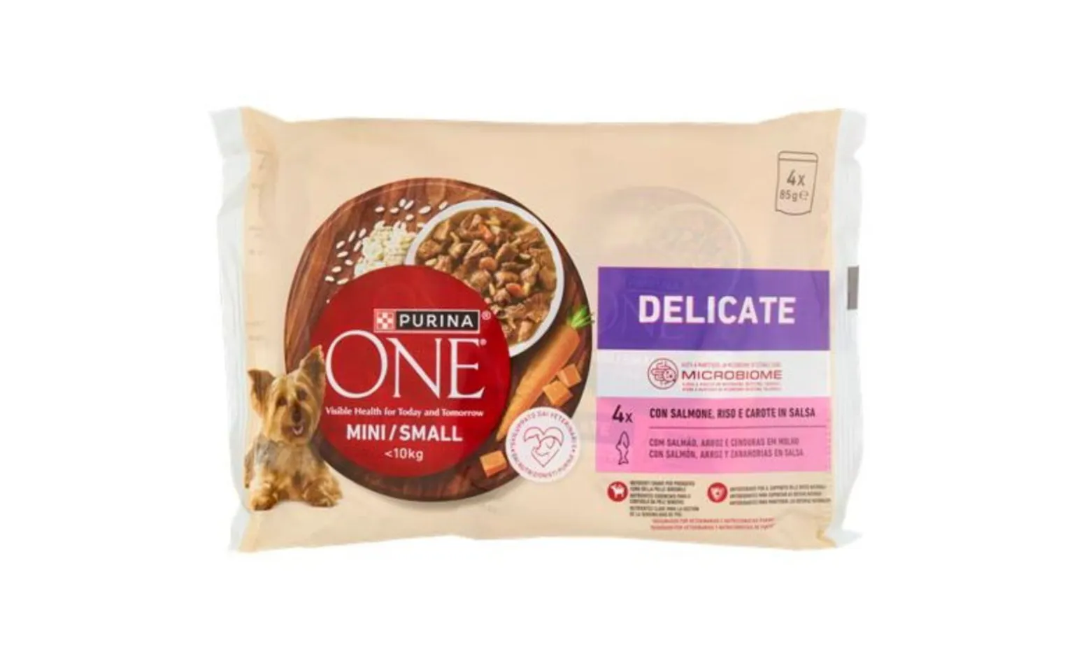 Bocconcini Purina One, controllo del peso, Salmone 4x85gr
