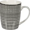 Bohemia tazza in porcellana 330 ml bianca e nera
