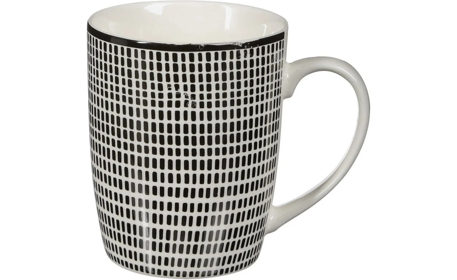 Bohemia tazza in porcellana 330 ml bianca e nera