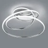 Bologna plafoniera metallo cromo LED D50x28 cm