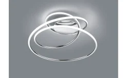 Bologna plafoniera metallo cromo LED D50x28 cm