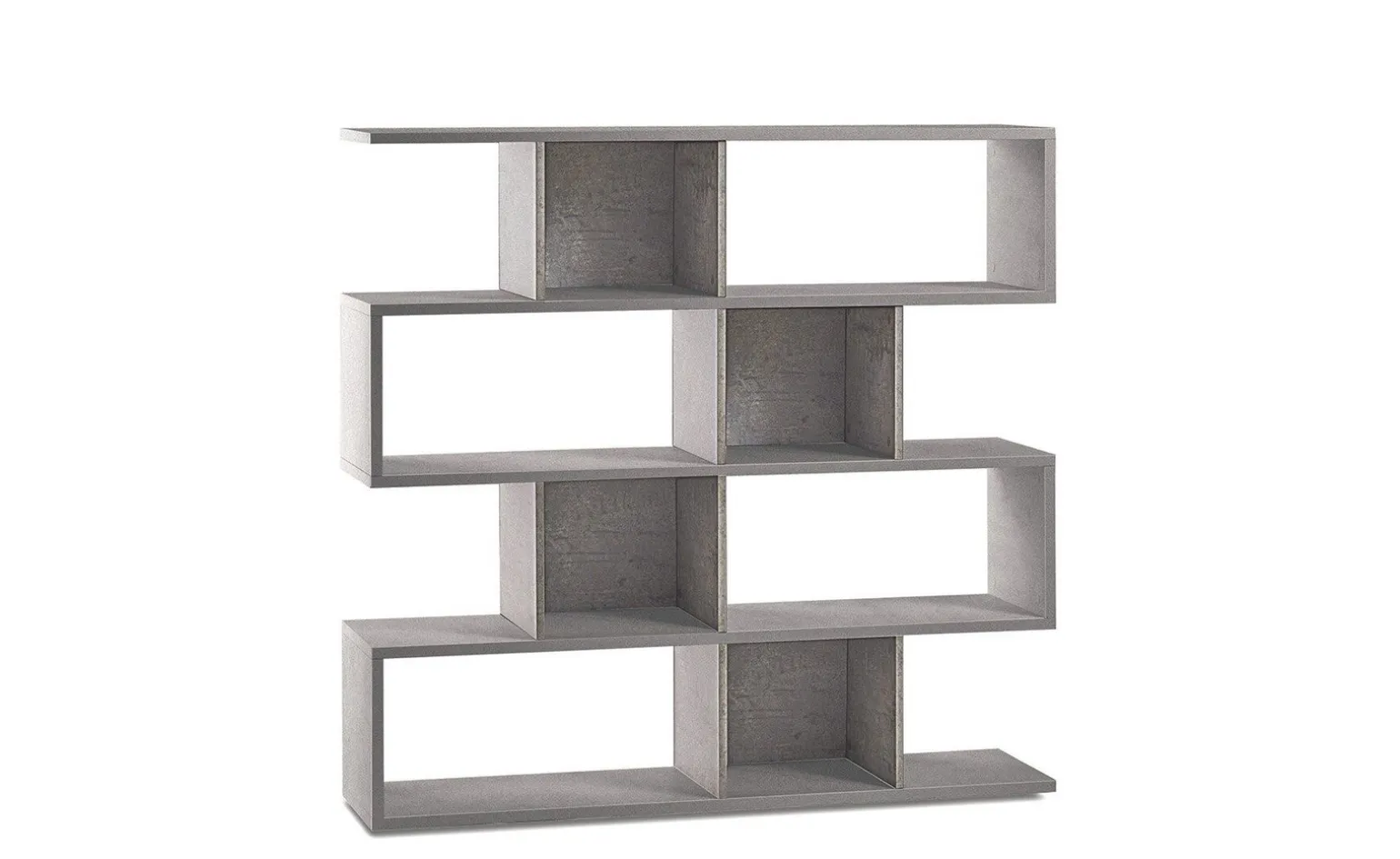 Book libreria a parete cemento h144 cm