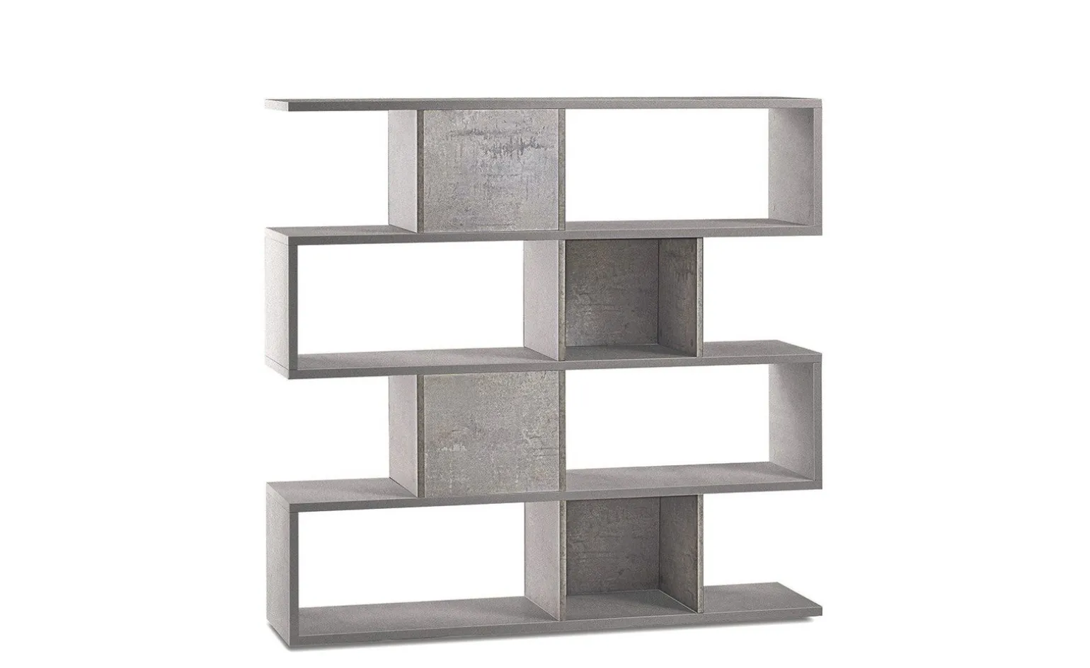 Book libreria a parete cemento h144 cm