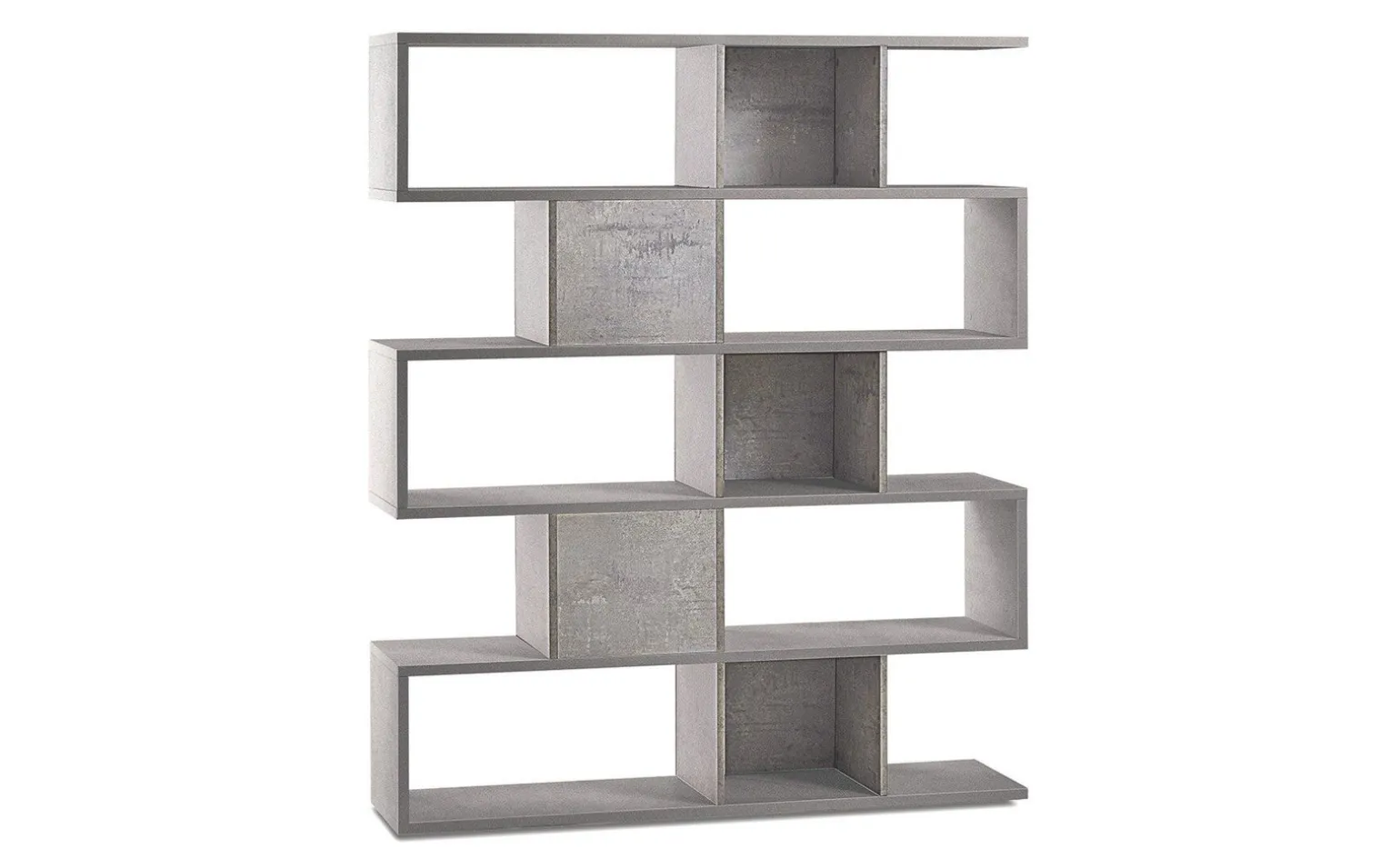 Book libreria a parete cemento h180 cm