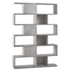 Book libreria a parete cemento h215 cm