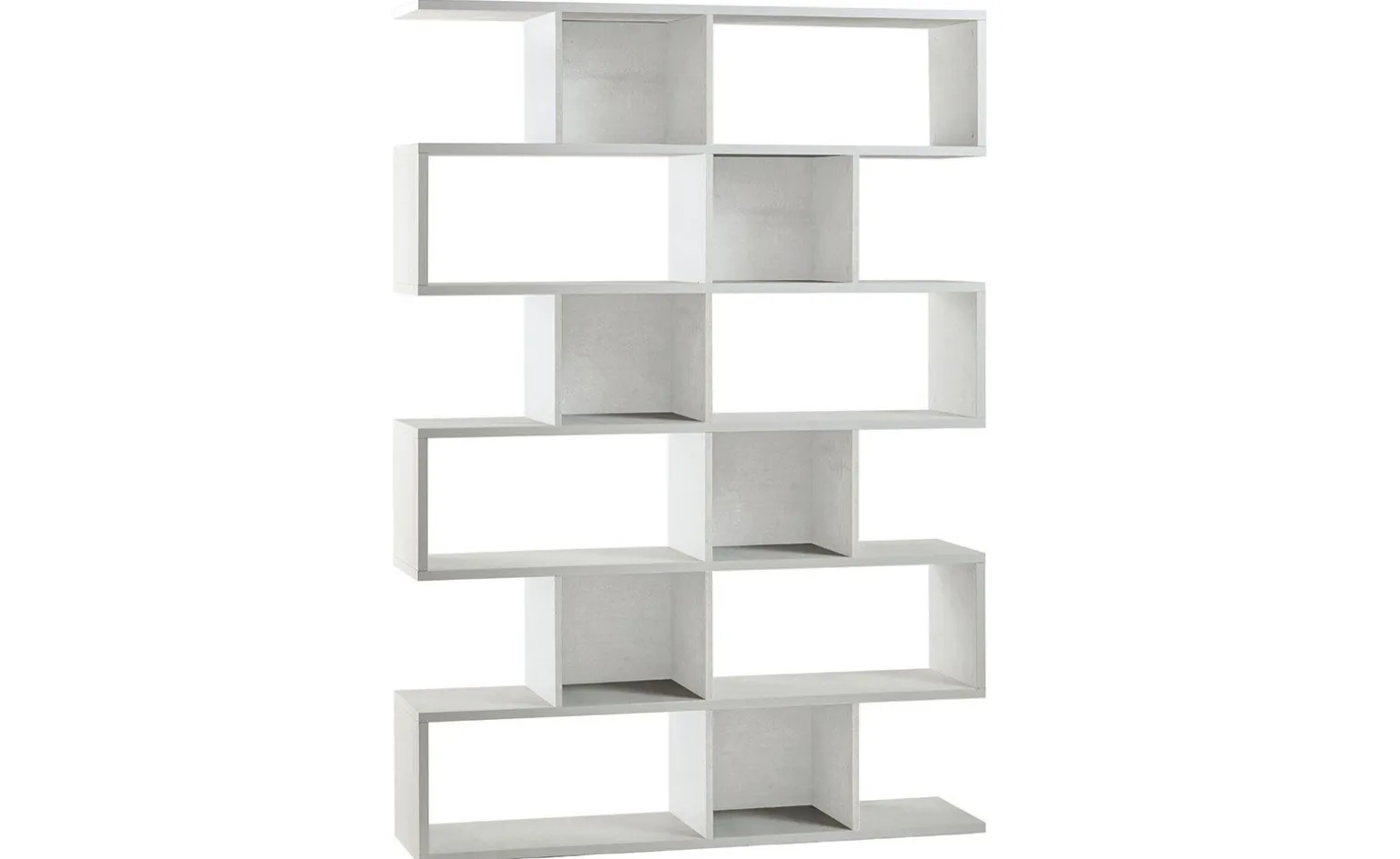 Book libreria a parete ossido bianco h215 cm