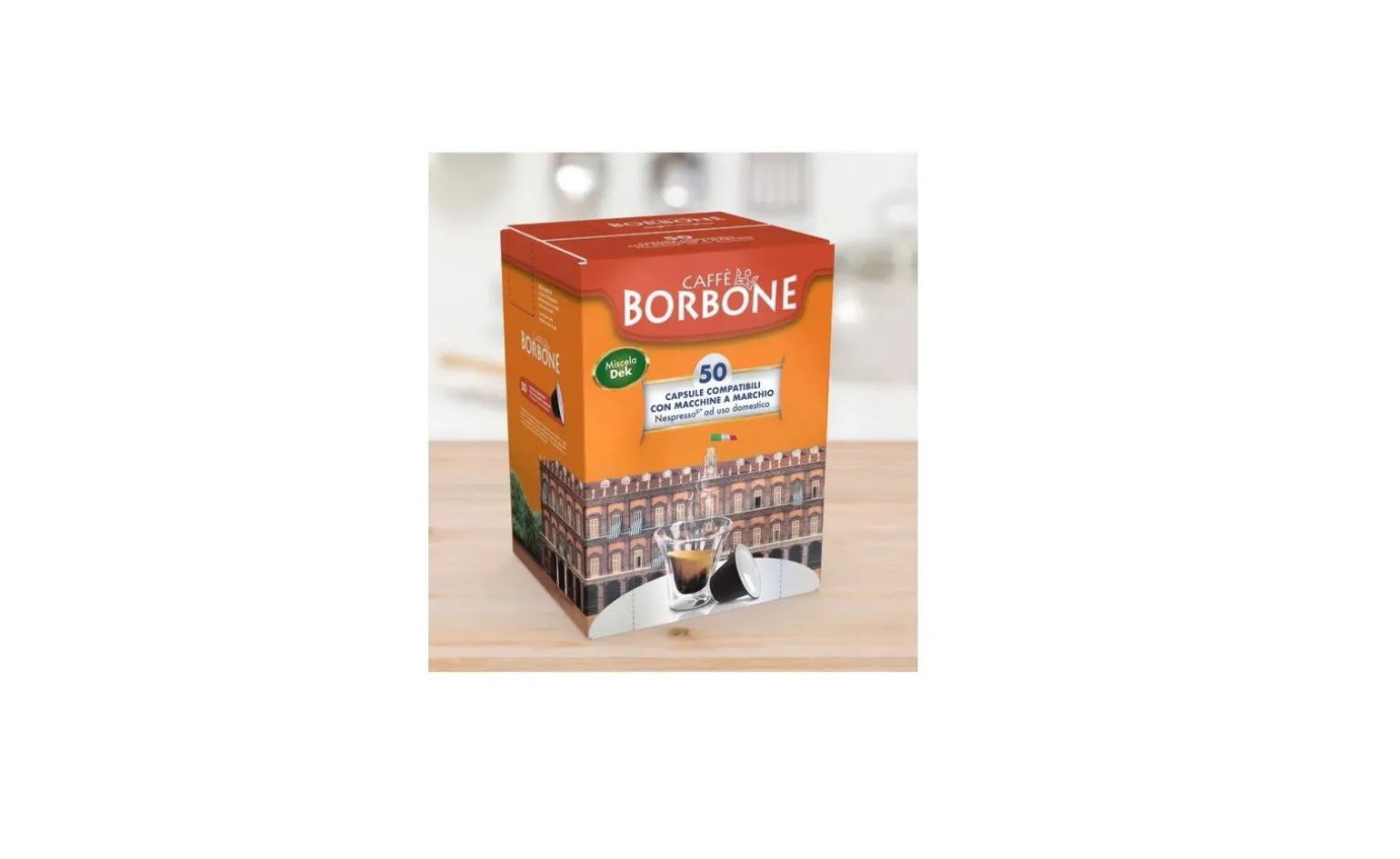 Borbone Box 50 capsule caffè miscela Dek