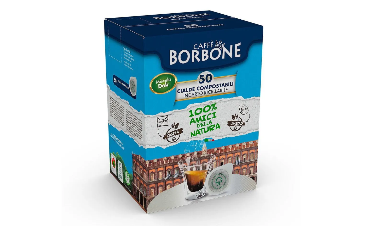 Borbone Box 50 cialde caffè miscela Dek