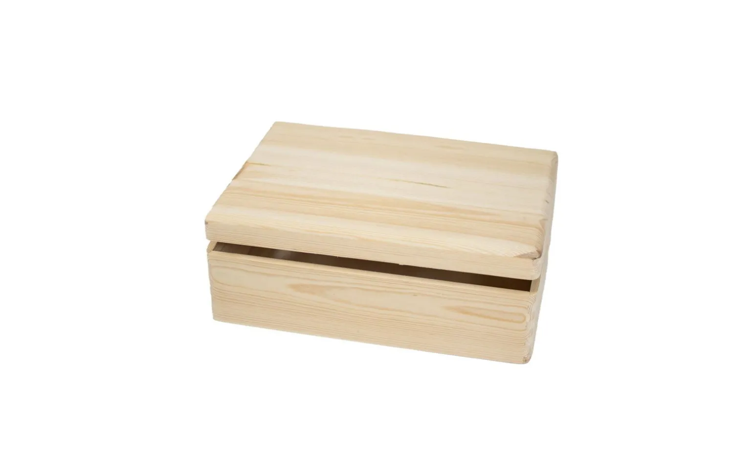 Box in legno di pino con fondo in HDF e coperchio - 40x30 cm