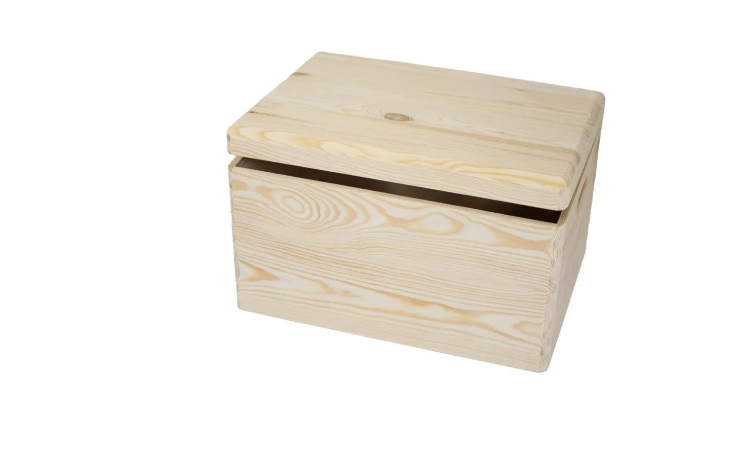 Box in legno di pino con fondo in HDF e coperchio – 40x30xH24 cm
