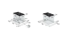 Brandt piano cottura ad induzione BPI364DPB con bistecchiera