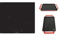 Brandt piano cottura ad induzione BPI364DPB con bistecchiera