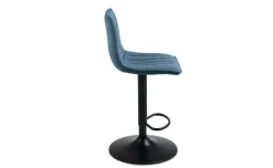 Brenta sgabello in tessuto blu