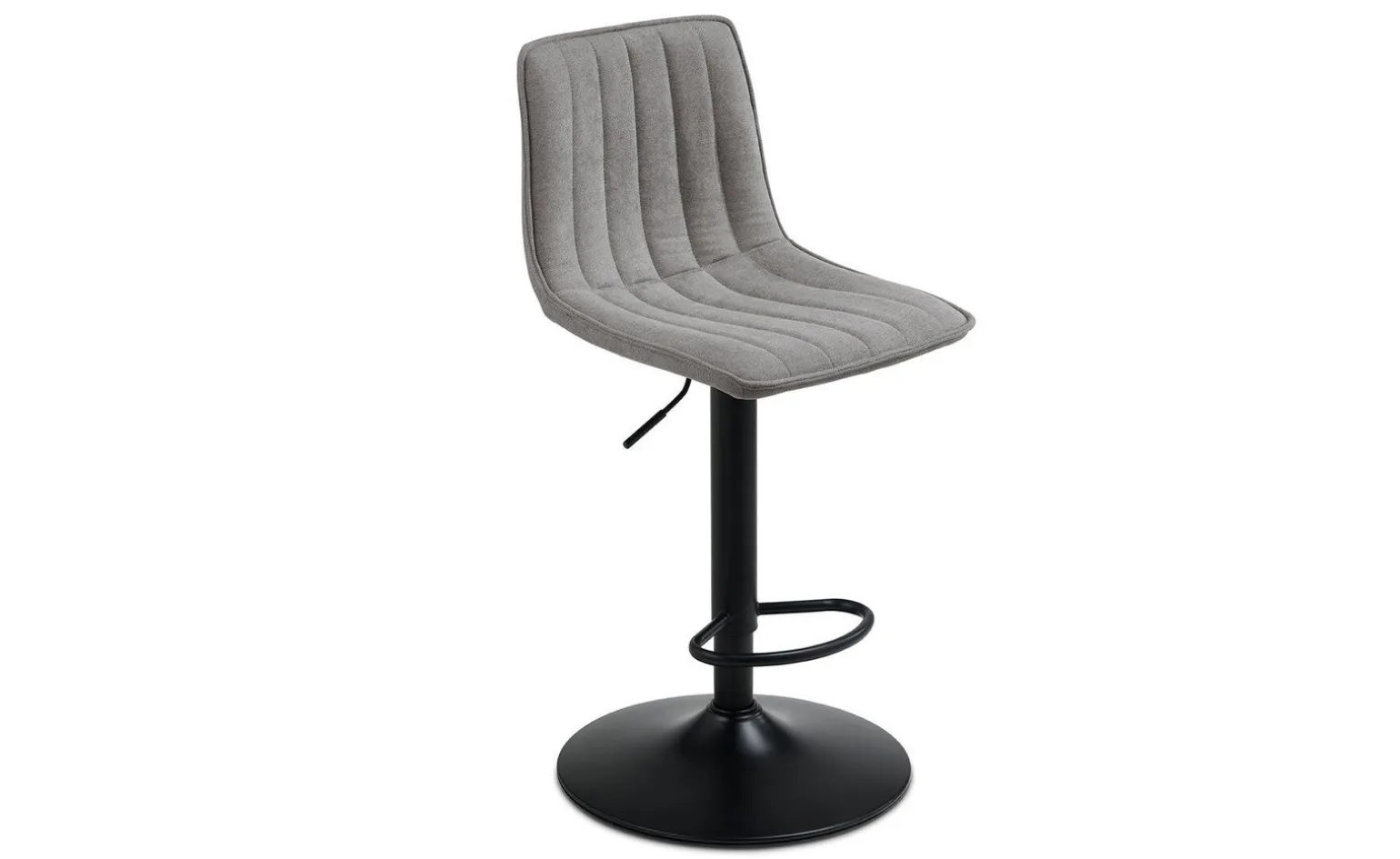 Brenta sgabello in tessuto grigio chiaro