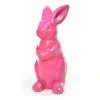 Bunny coniglio in resina rosa h40 cm
