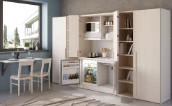 Cabrio cucina a scomparsa betulla