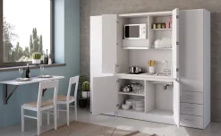 Cabrio cucina a scomparsa bianca