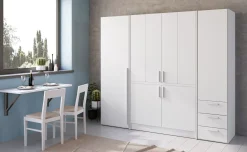 Cabrio cucina a scomparsa bianca senza frigo e 2 armadi