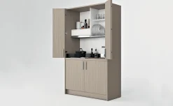 Cabrio cucina a scomparsa olmo con frigo