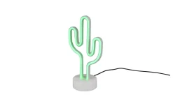 Cactus lampada da tavolo LED in plastica verde
