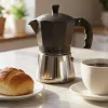 Caffettiera 3 tazze antracite in alluminio per induzione