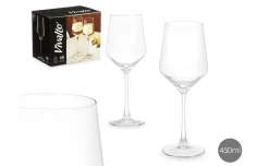 Calice vino conico in vetro trasparente 450 ml