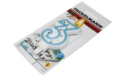 Candelina numero 3 azzurra
