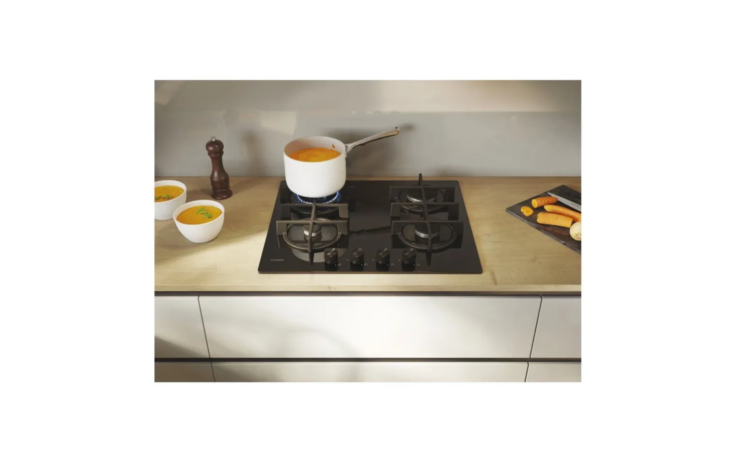 Candy Piano cottura a gas da 60cm CVG6BR4WTB