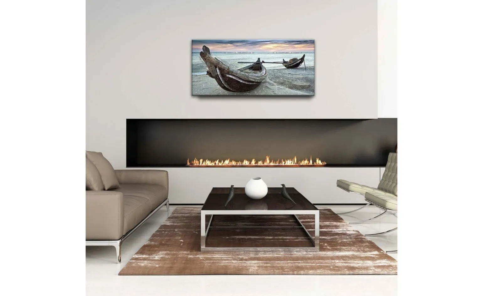 Canoe Brilliant canvas glitter 122x52 cm