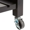 Carrello cucina in legno nero H87 cm