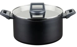 Casseruola 2 manici con coperchio in vetro con sfiato Ø24 cm