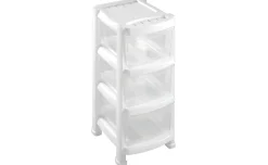 Cassettiera Professionale a 3 Cassetti con Ruote 29x38x60,5