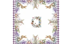 Centrotavola pasquale 90x90 cm 100% cotone