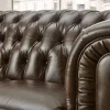 Chester divano 3 posti maxi in pelle antique marrone