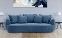 Chic divano megasofà blu