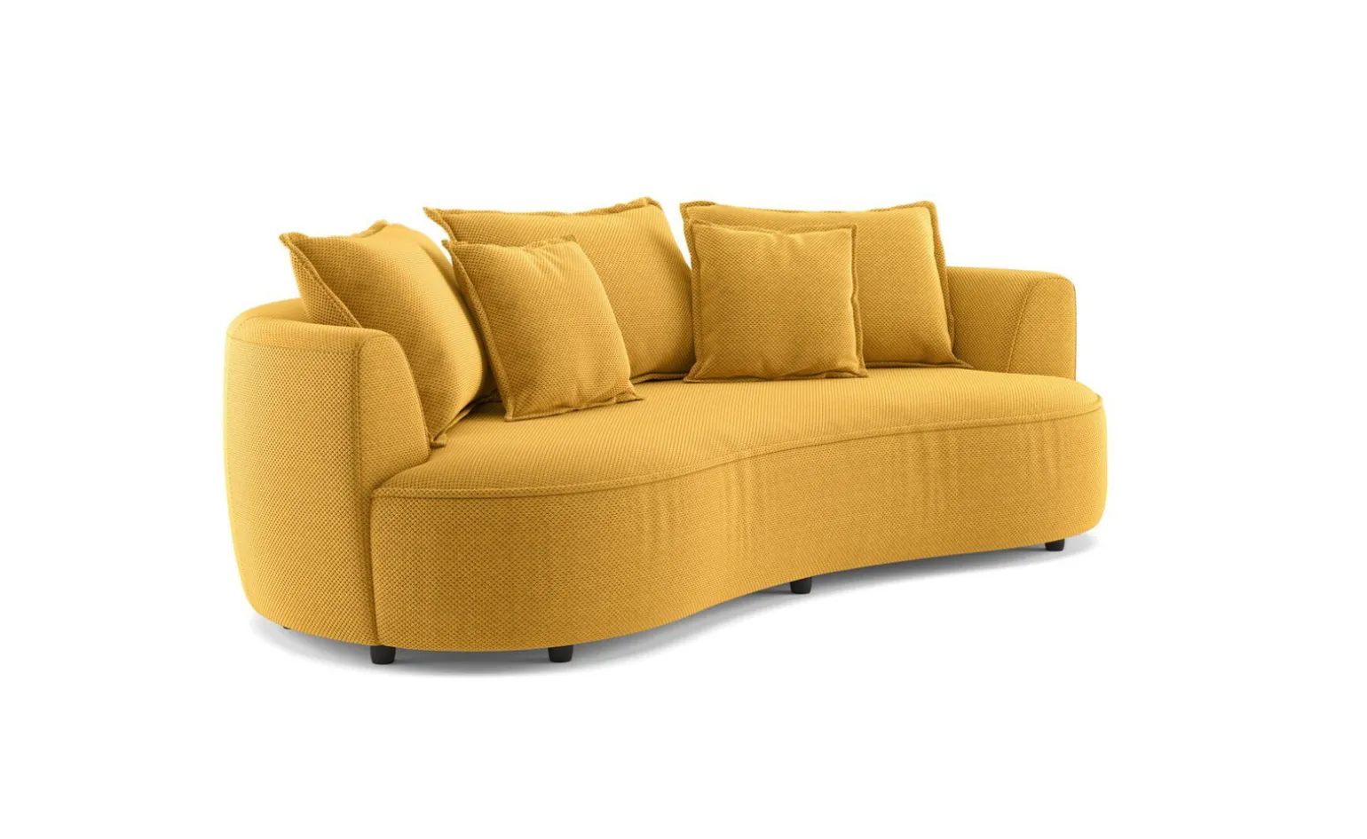 Chic divano megasofà giallo