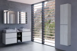 Cleo mobile bagno componibile doppio lavabo
