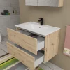 Cleo mobile bagno L81 cm componibile con lavabo integrato