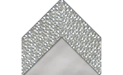 Cleo specchiera argento 50x70 cm