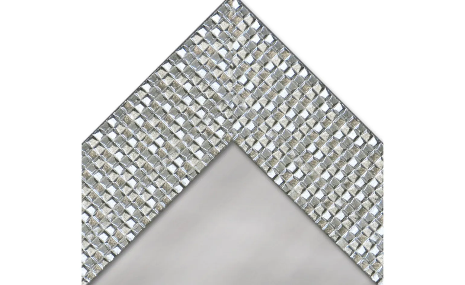 Cleo specchiera argento 50x70 cm