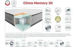 Clima Memory materasso matrimoniale 160x190cm