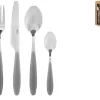 Colorfull set posate 20 pezzi grigio