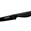 Coltello cucina con lama seghettata in acciaio da 11 cm