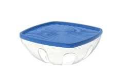 Contenitore quadro ermetico 1,5 lt blu