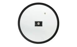 Coperchio in vetro piatto base silicone Ø24 cm